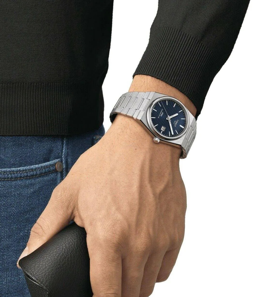 Relógio Tissot PRX Powermatic 80 Automático Azul T137.407.11.041.00 40mm